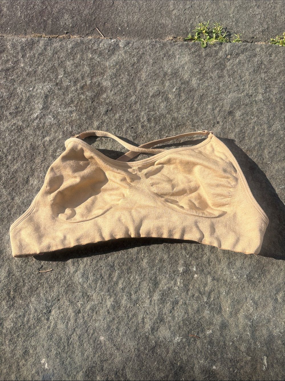 Adjustable Beige Dance Bra
